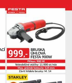 BRUSKA ÚHLOVÁ FESTA 900W