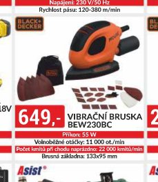 VIBRAČNÍ BRUSKA BEW230BC