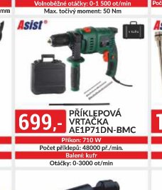 PŘÍKLEPOVÁ VRTAČKA AE1P71DN-BMC