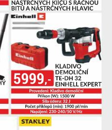 KLADIVO DEMOLIČNÍ TE-DH 32 EINHELL EXPERT