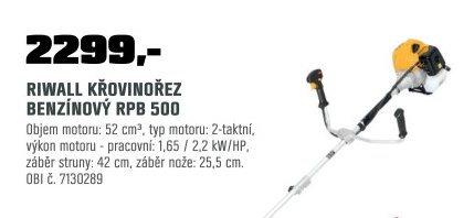 RIWALL KŘOVINOŘEZ BENZÍNOVÝ RPB 500