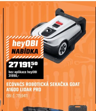 ECOVACS ROBOTICKÁ SEKAČKA GOAT A1600 LIDAR PRO
