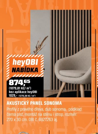 AKUSTICKÝ PANEL SONOMA