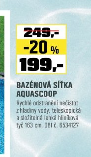 BAZÉNOVÁ SÍŤKA AQUASCOOP