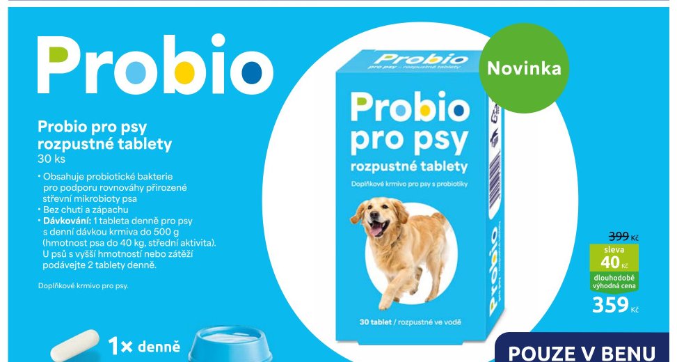 Probio pro psy rozpustné tablety
