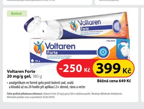 Voltaren Forte 20 mg/g gel, 180 g