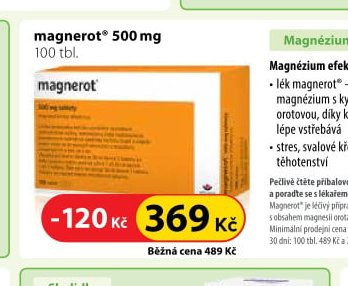 magnerot 500 mg 100 tbl.