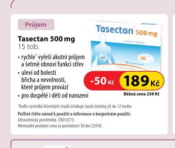 Tasectan 500 mg, 15 tob.