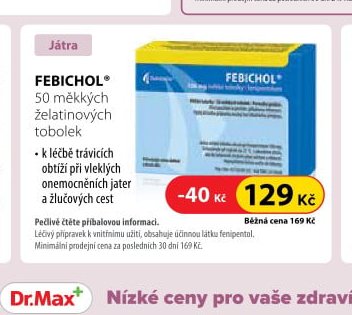 FEBICHOL, 50 měkkých želatinových tobolek