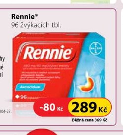 Rennie 96 žvýkacích tbl.