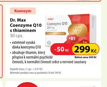 Dr. Max Coenzyme Q10 s thiaminem 30 cps.