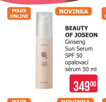 BEAUTY OF JOSEON Ginseng Sun Serum SPF 50 opalovací sérum 50 ml