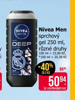 Nivea Men sprchový gel 250 ml, různé druhy