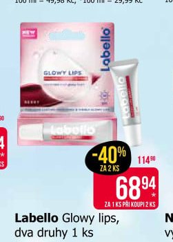 Labello Glowy lips, dva druhy 1 ks