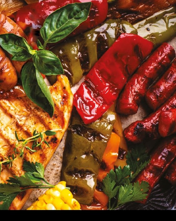 Grilovaná zelenina a česnek