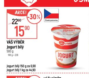 Váš Výběr Jogurt bílý 500g