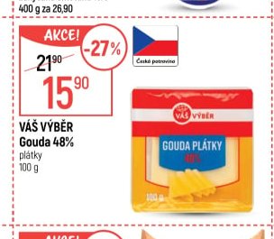 Váš Výběr Gouda plátky 100g