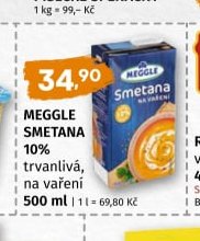 Meggle Smetana 10% trvanlivá, na vaření