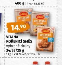 Vitana kořenící směs vybrané druhy