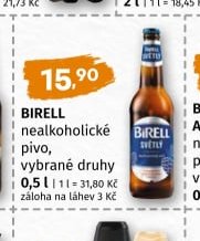 Birell nealkoholické pivo vybrané druhy