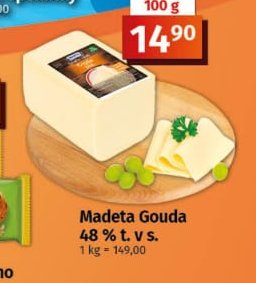 Madeta Gouda 48 % t. v s.