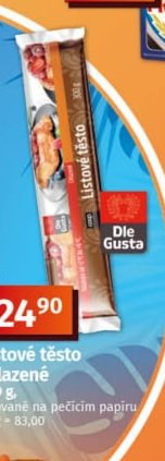 Listové těsto chlazené
