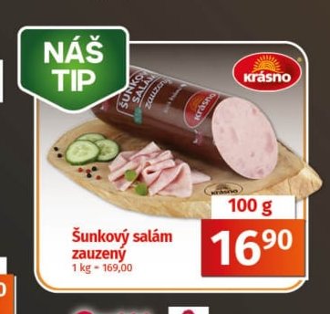 Šunkový salám zauzený