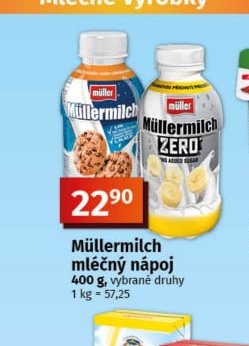 Müllermilch mléčný nápoj