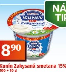Kunín Zakysaná smetana 15%
