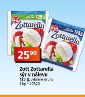 Zott Zottarella sýr v nálevu