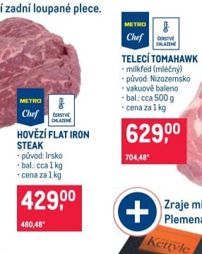 Hovězí flat iron steak