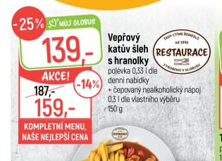 Vepřový katův šleh s hranolky