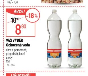 Váš Výběr Ochucená voda 1,5l