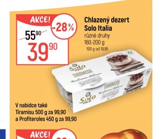 Chlazený dezert Solo Italia