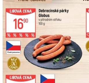 Debrecínské párky Globus - Globus aktualniletaky.eu