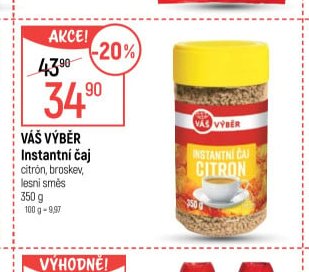Váš výběr Instantní čaj