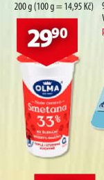 Smetana ke šlehání 33 %