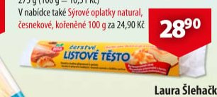 Čerstvé listové těsto