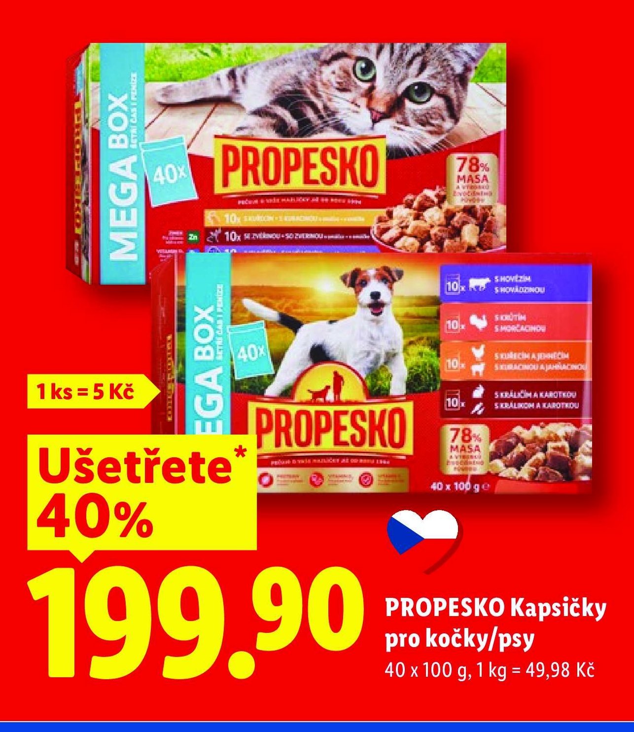 PROPESKO Kapsičky pro kočky/psy