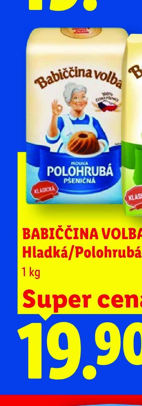 BABIČČINA VOLBA Polohrubá mouka