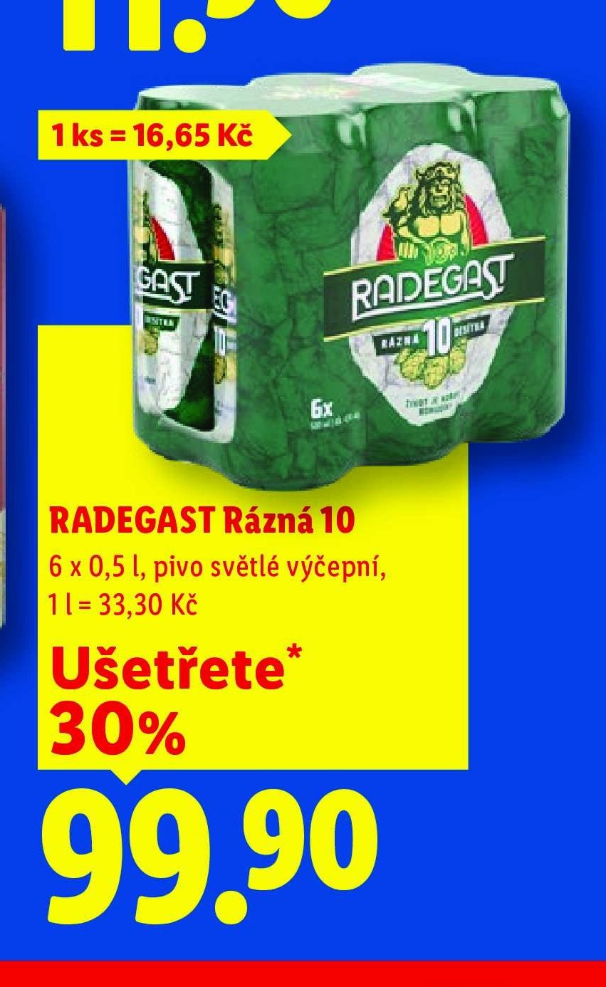Radegast Rázná 10 6 x 0,5 l
