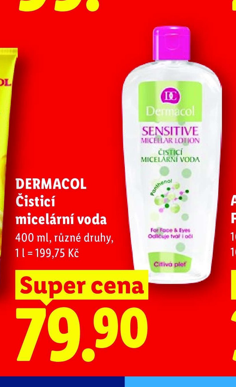 DERMACOL Čisticí micelární voda 400 ml
