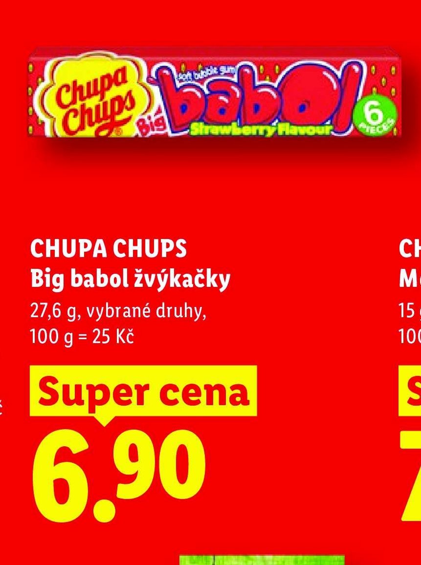CHUPA CHUPS Big babol žvýkačky