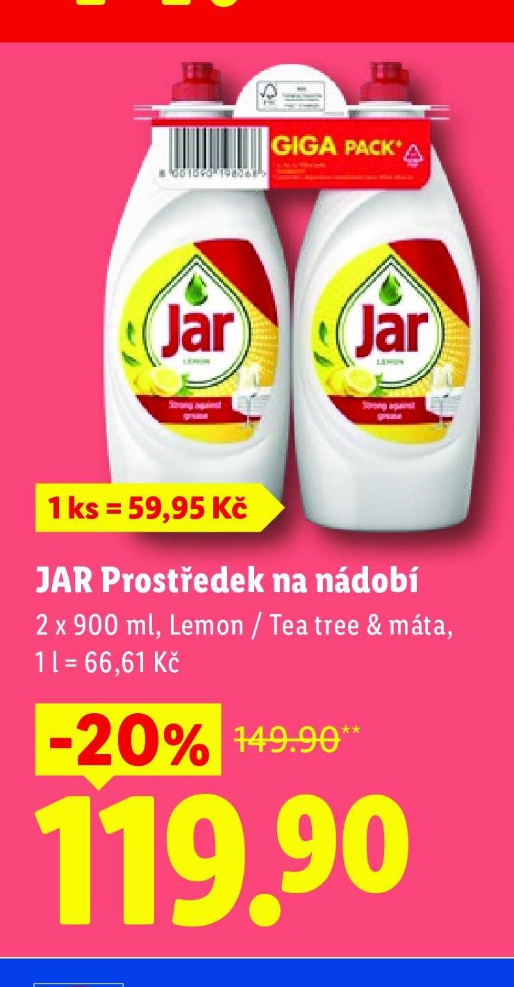 JAR Prostředek na nádobí