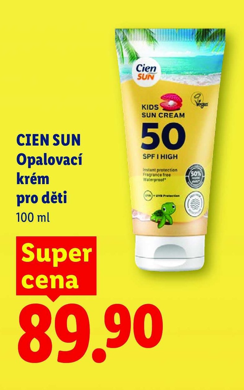 CIEN SUN Opalovací krém pro děti