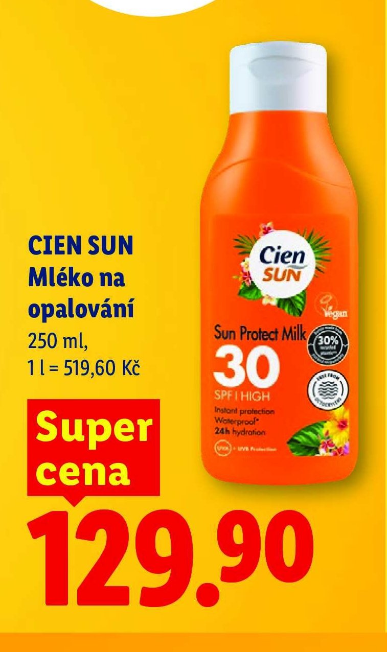 CIEN SUN Mléko na opalování 250 ml