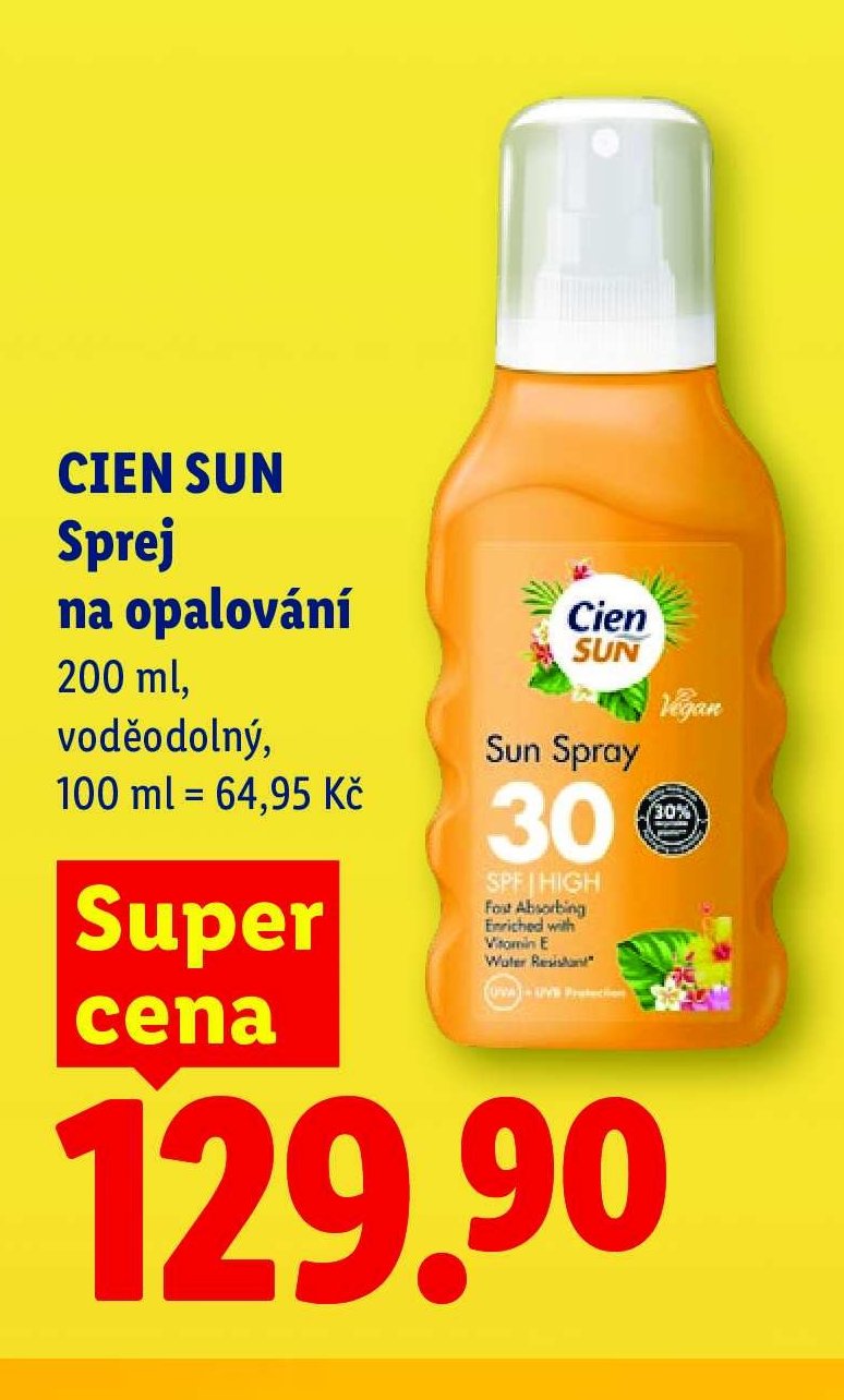 CIEN SUN Sprej na opalování 200 ml