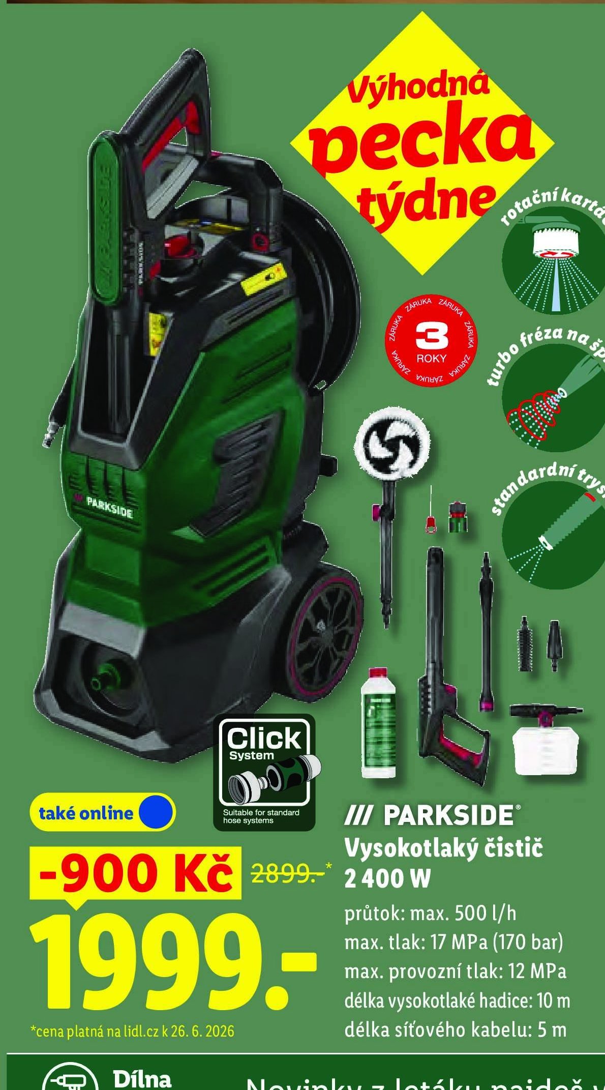 PARKSIDE Vysokotlaký čistič 2400 W