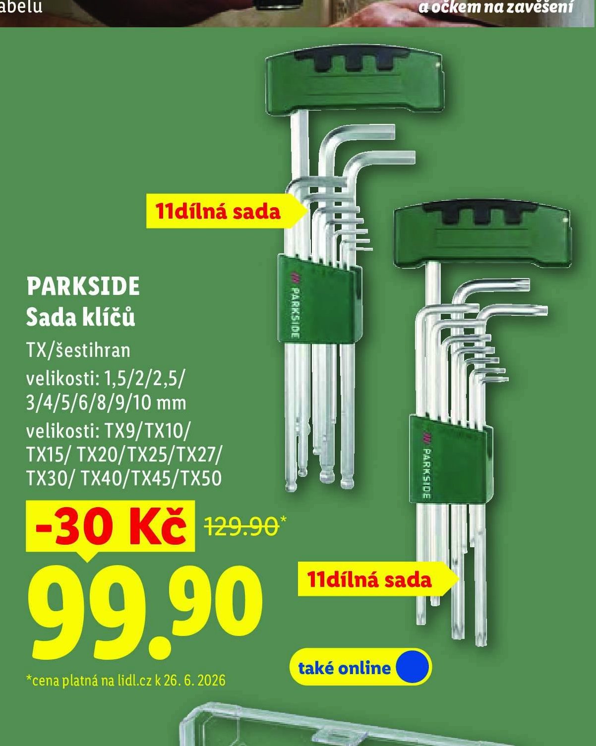 PARKSIDE Sada klíčů