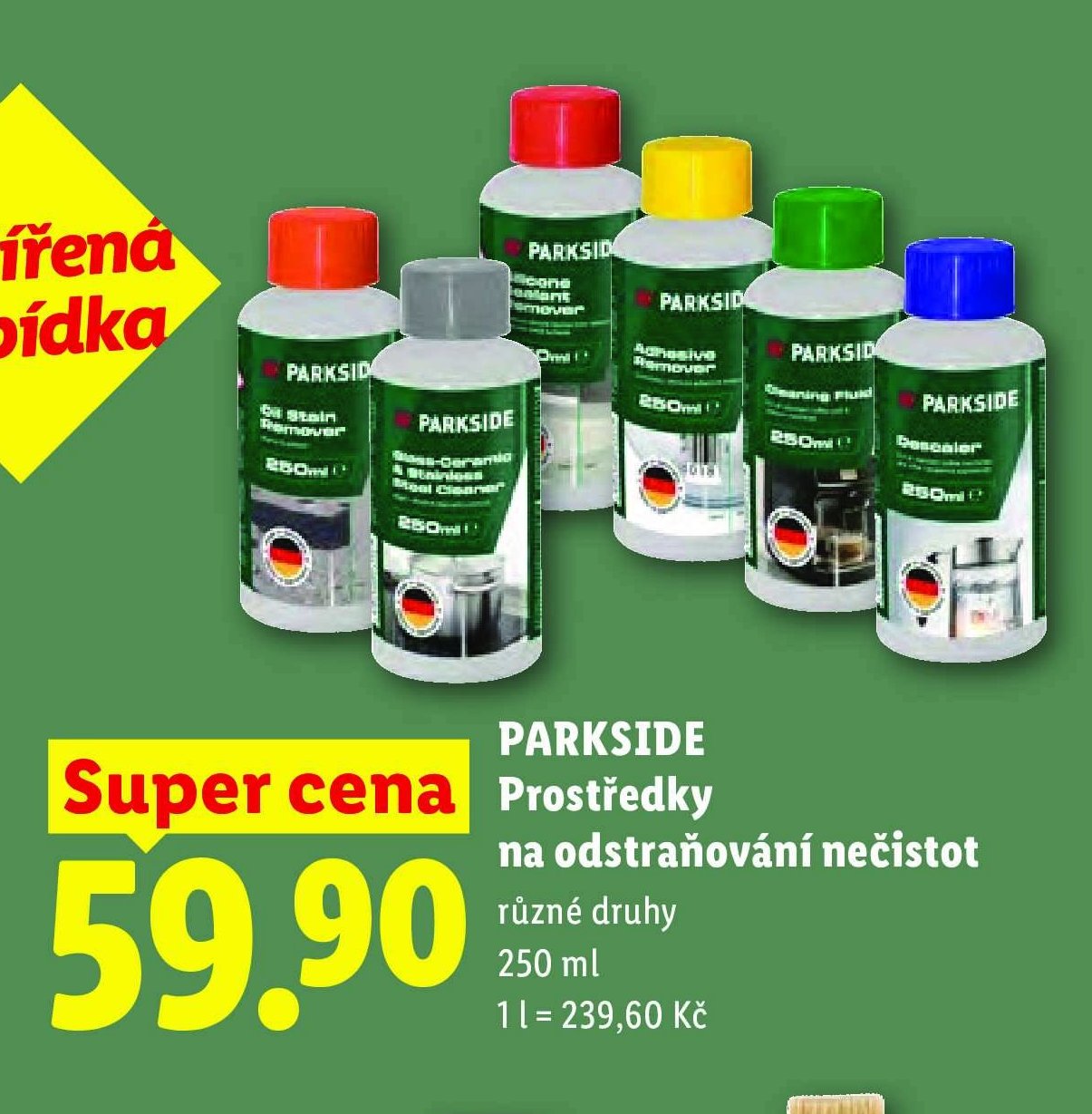 PARKSIDE Prostředky na odstraňování nečistot